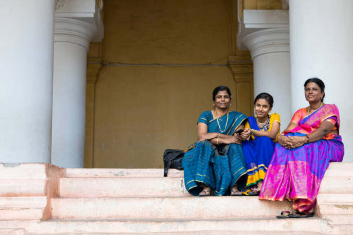 Traditional Dress Female of Tamil Nadu