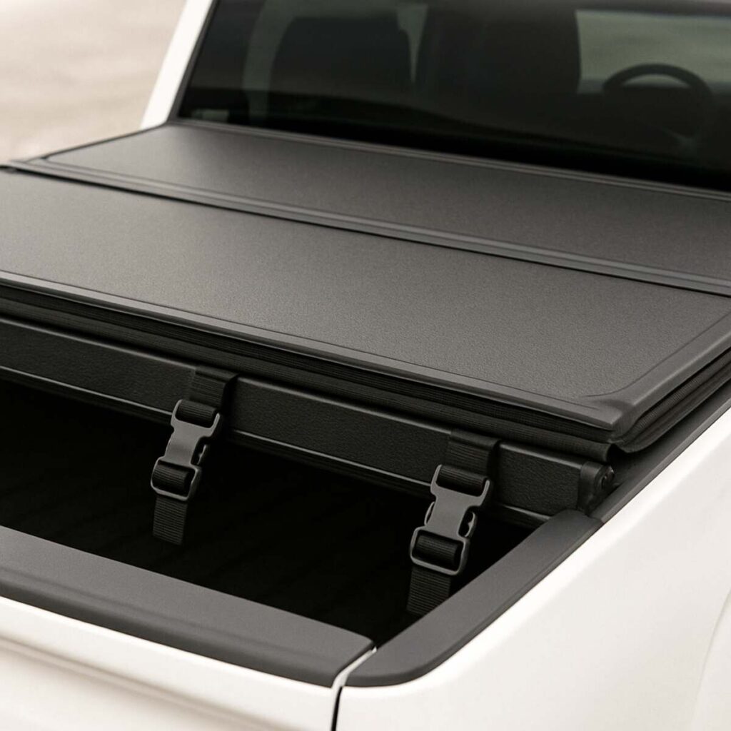 Top Tonneau Covers for Pickup Trucks 2 quad fold tonneau cover 1